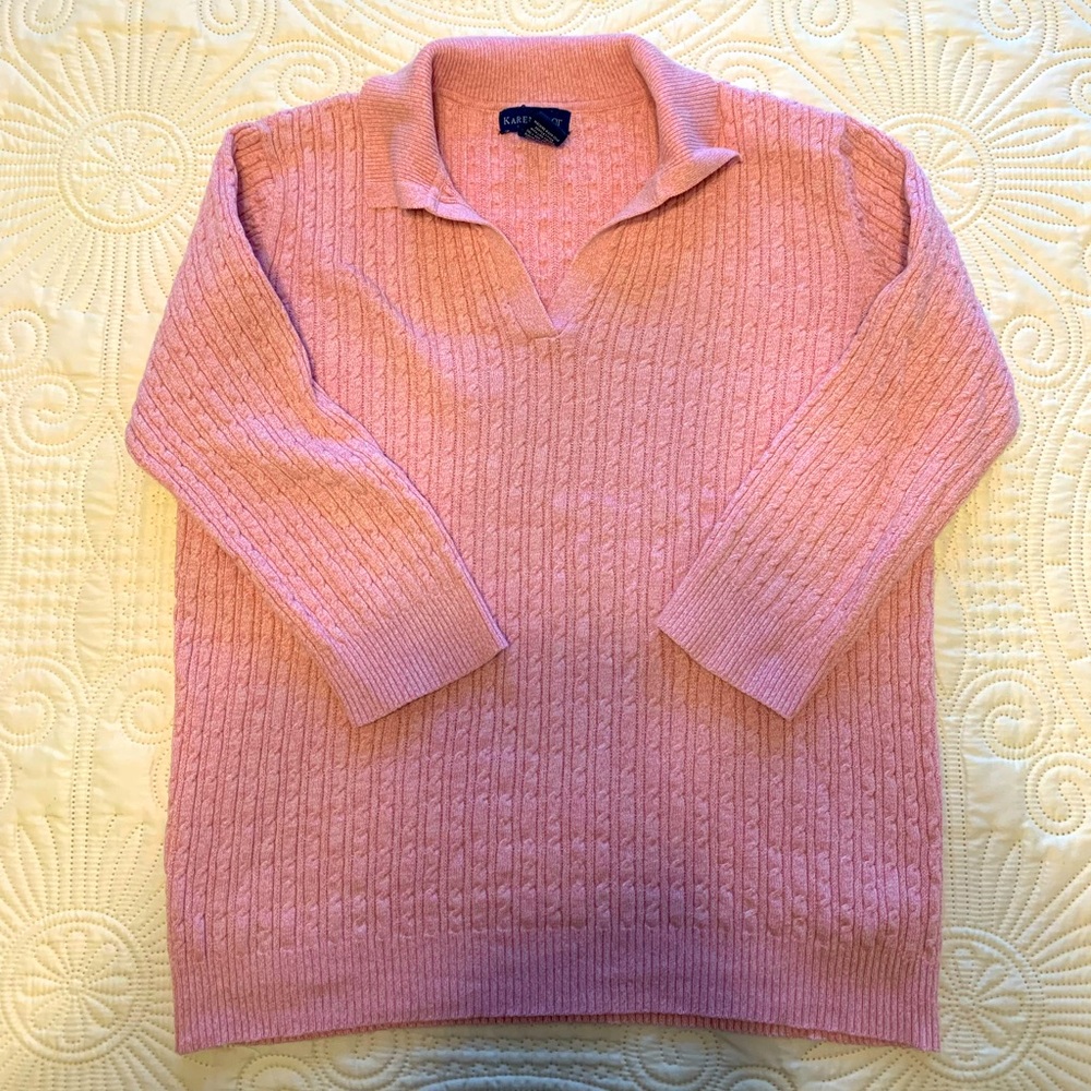 Karen Scott Pink Sweater